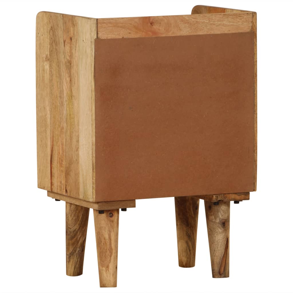 Table de chevet en bois de manguier massif