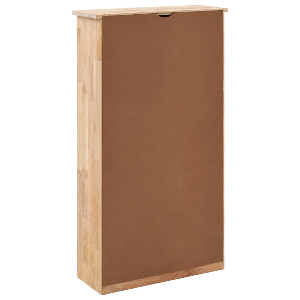 Meuble à chaussures en bois de noyer massif