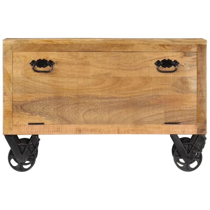 Meuble à chaussures en bois de manguier
