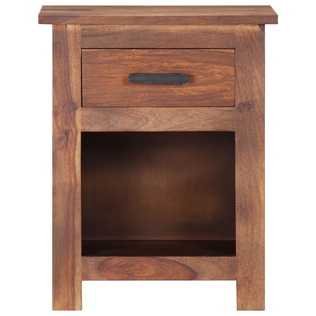 Table de chevet en bois de Sesham massif