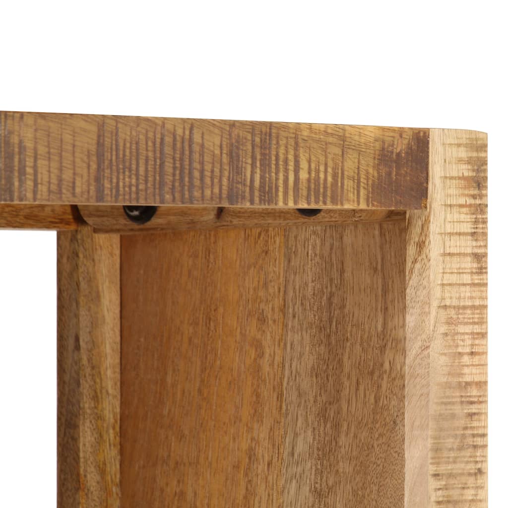 Bibliothèque en bois de manguier brut