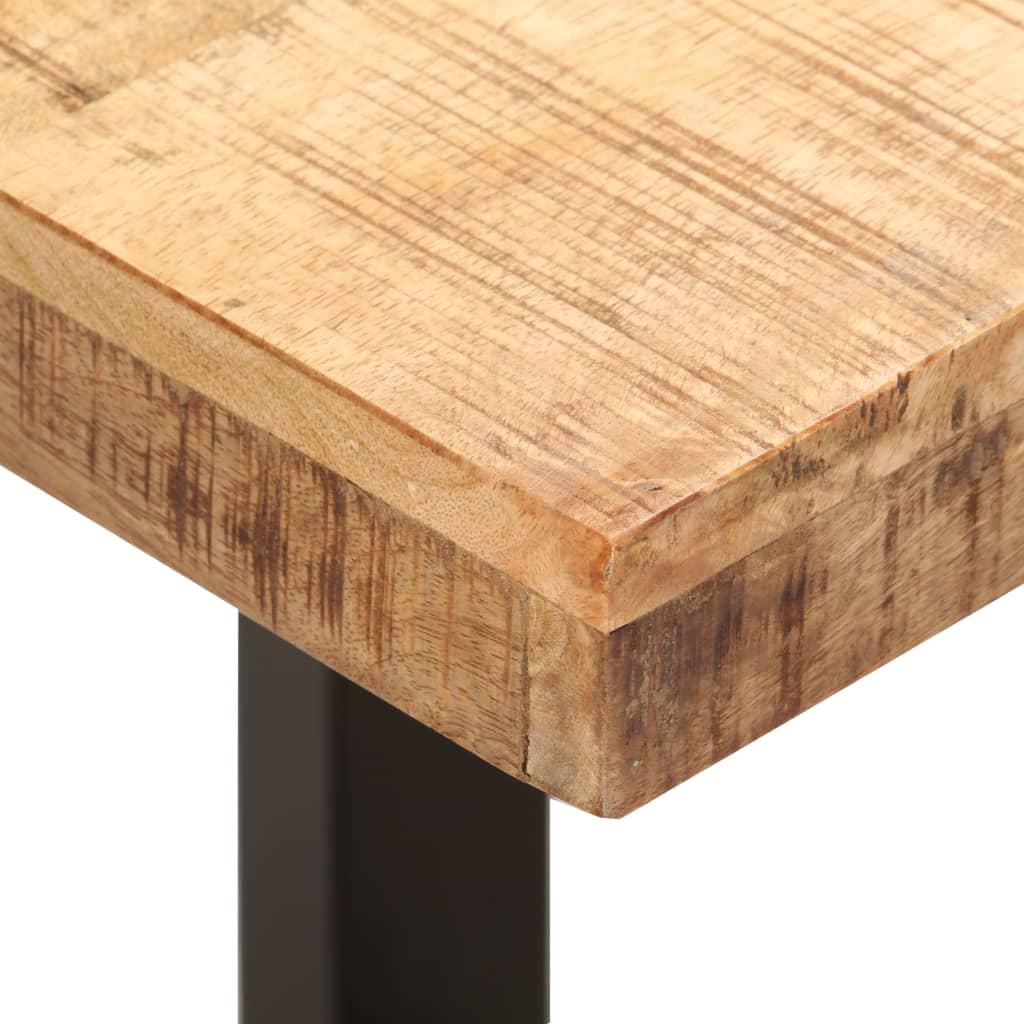 Banc en bois de manguier brut massif
