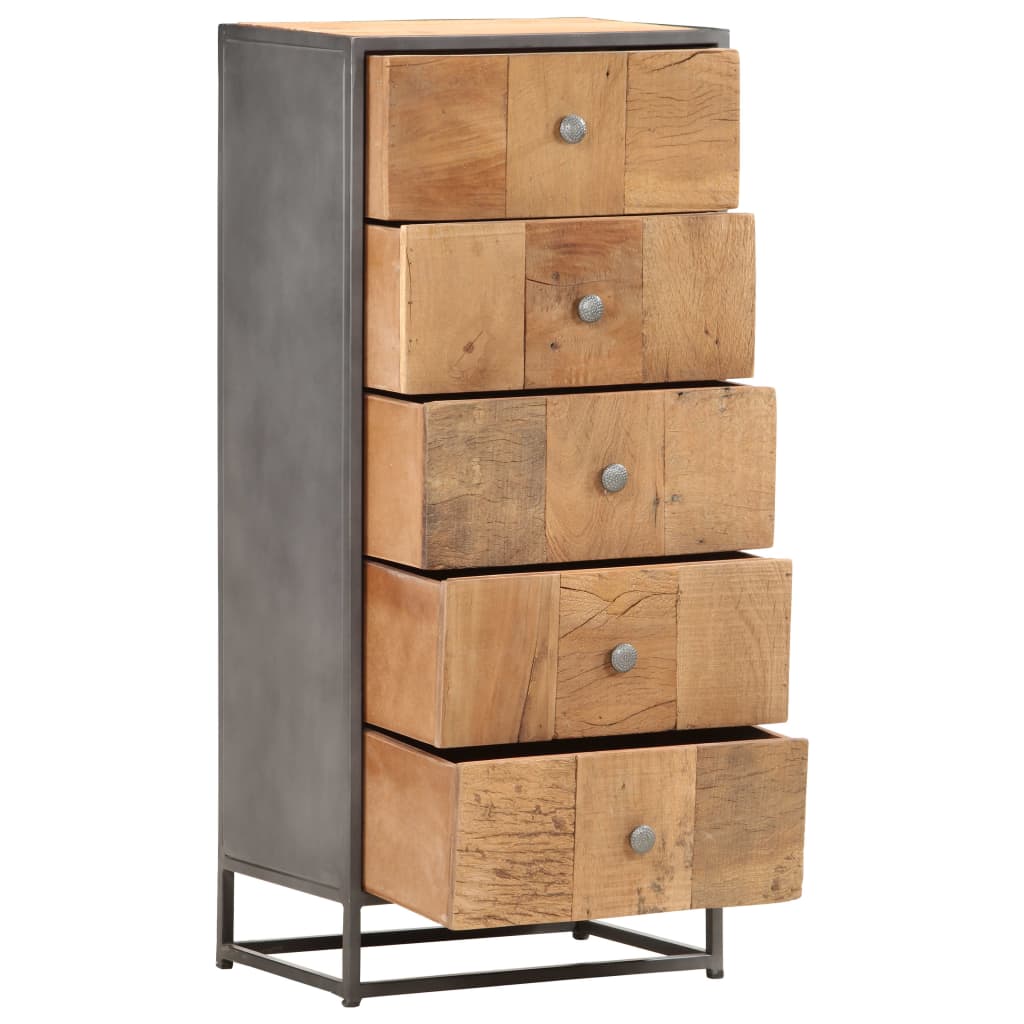 Commode en bois de récupération massif
