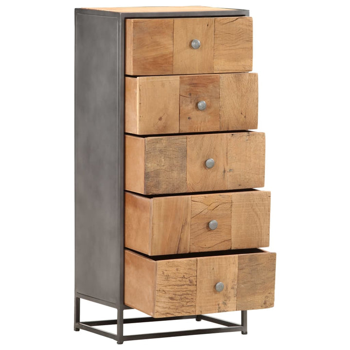 Commode en bois de récupération massif