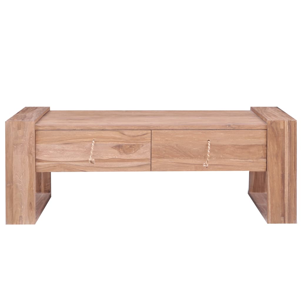Table basse bois de teck massif