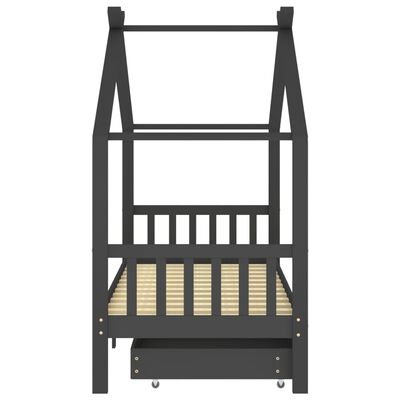 Lit cabane pin massif + 2 tiroirs