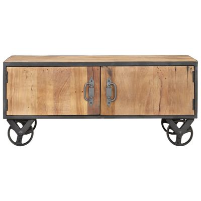 Table basse en bois de récupération massif