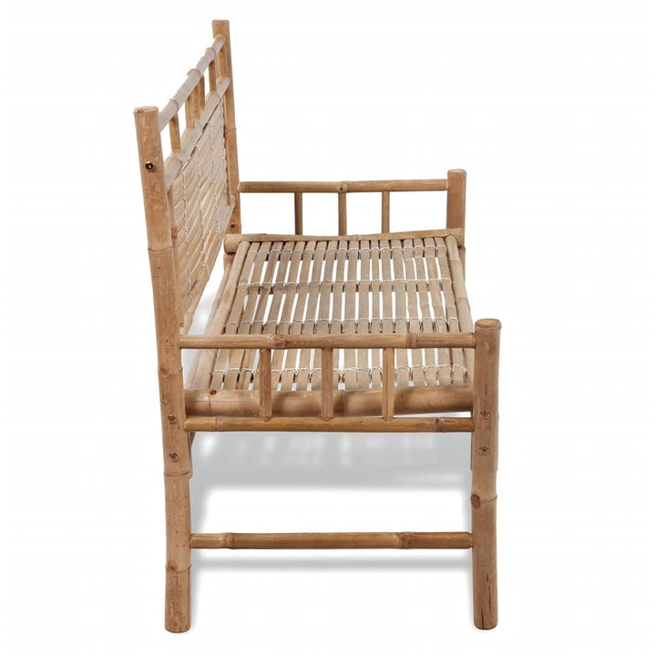 Banc de jardin en bambou