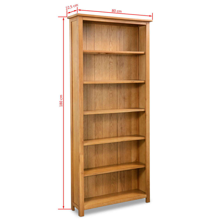 Bibliothèque en bois de chêne massif