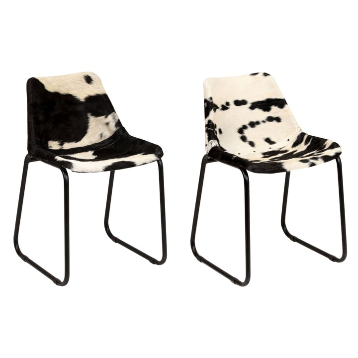 Chaises en cuir de chèvre (2 pcs)