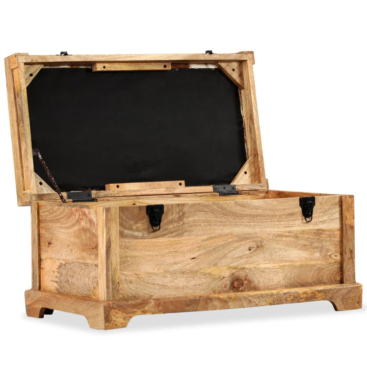 Banc de rangement en bois de manguier