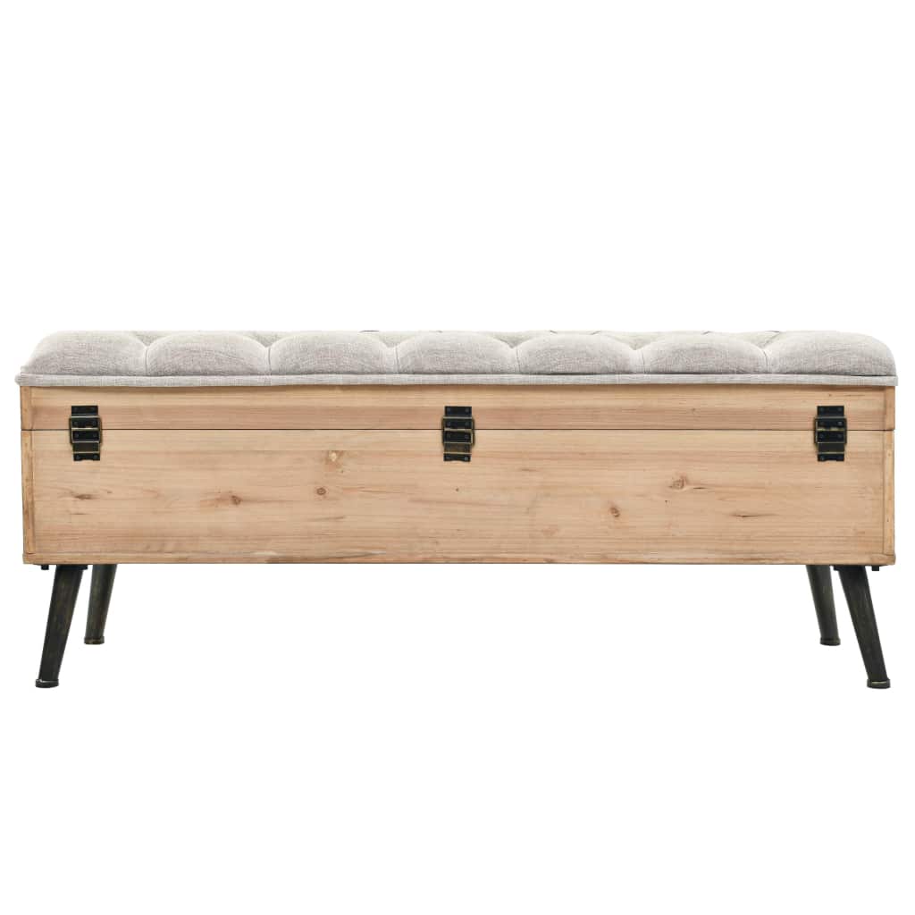 Banc de rangement en bois et MDF