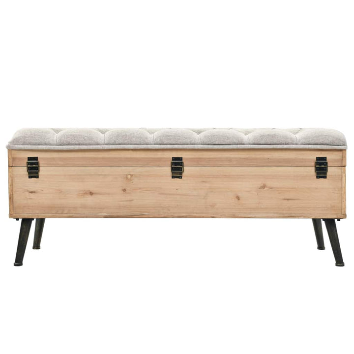 Banc de rangement en bois et MDF