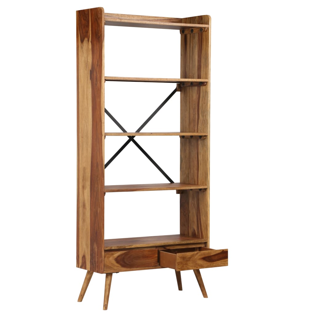 Bibliothèque en bois massif de sesham
