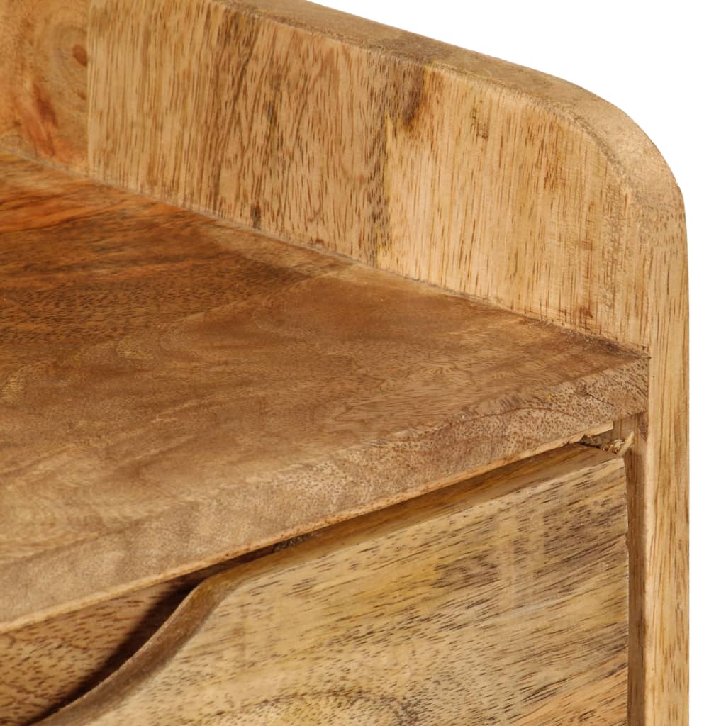 Table de chevet en bois de manguier massif
