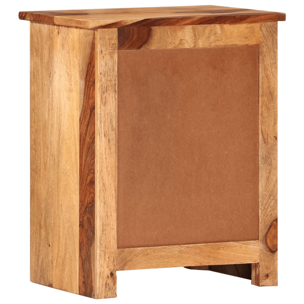 Table de chevet en bois de Sesham massif