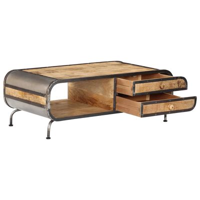 Table basse en bois de manguier massif
