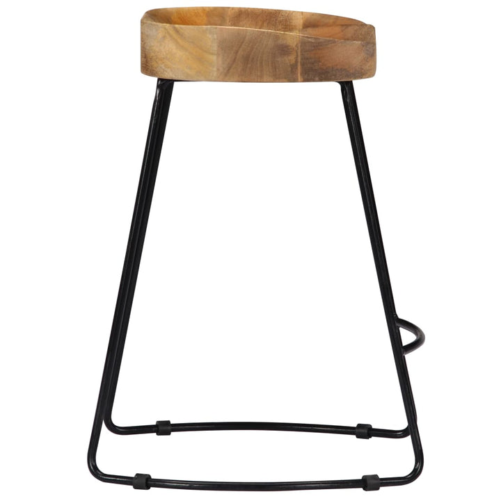 Tabourets en bois de manguier (2 pcs)