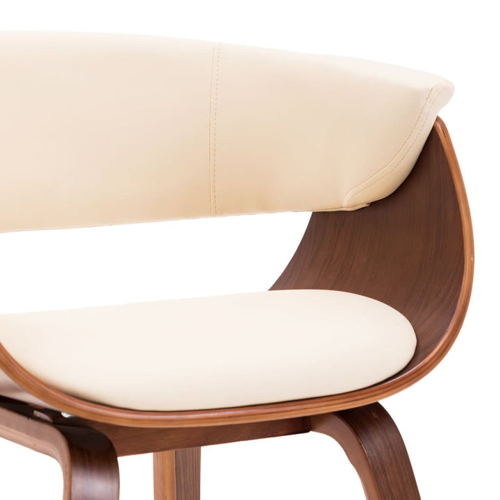Chaise bois courbé et simili cuir