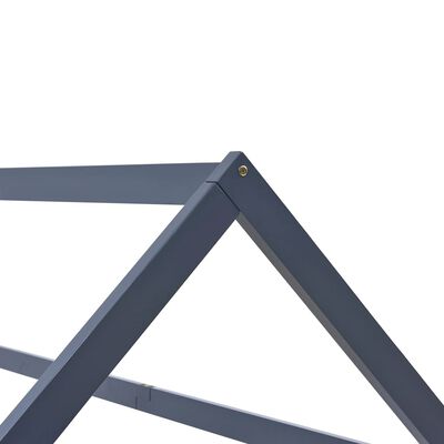 Lit cabane pin massif