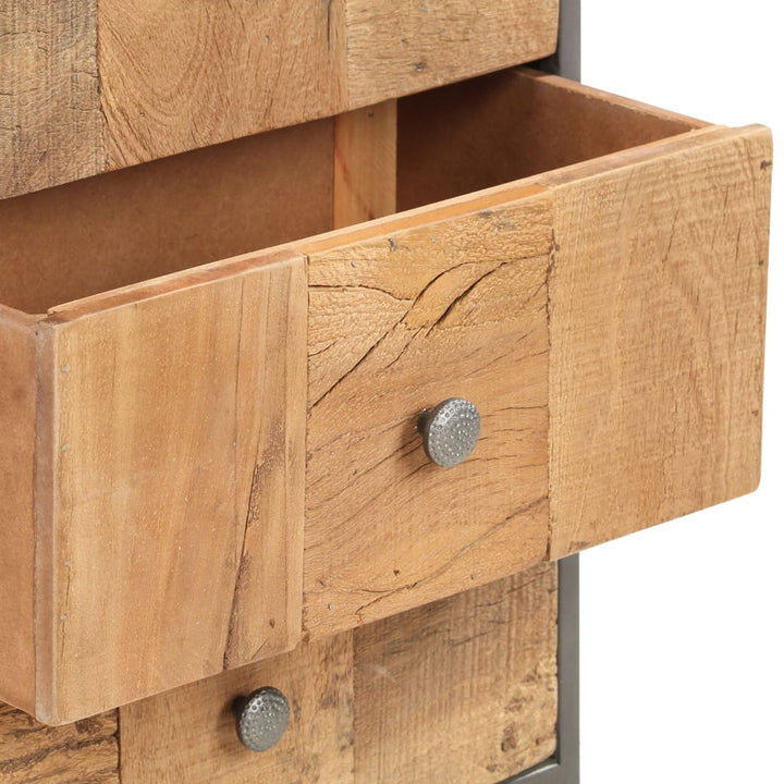 Commode en bois de récupération massif