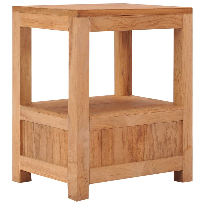 Table de chevet en bois de teck solide