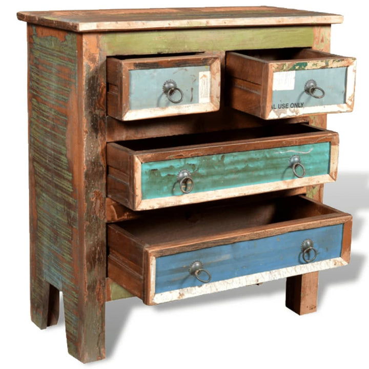 Commode en bois massif de récupération