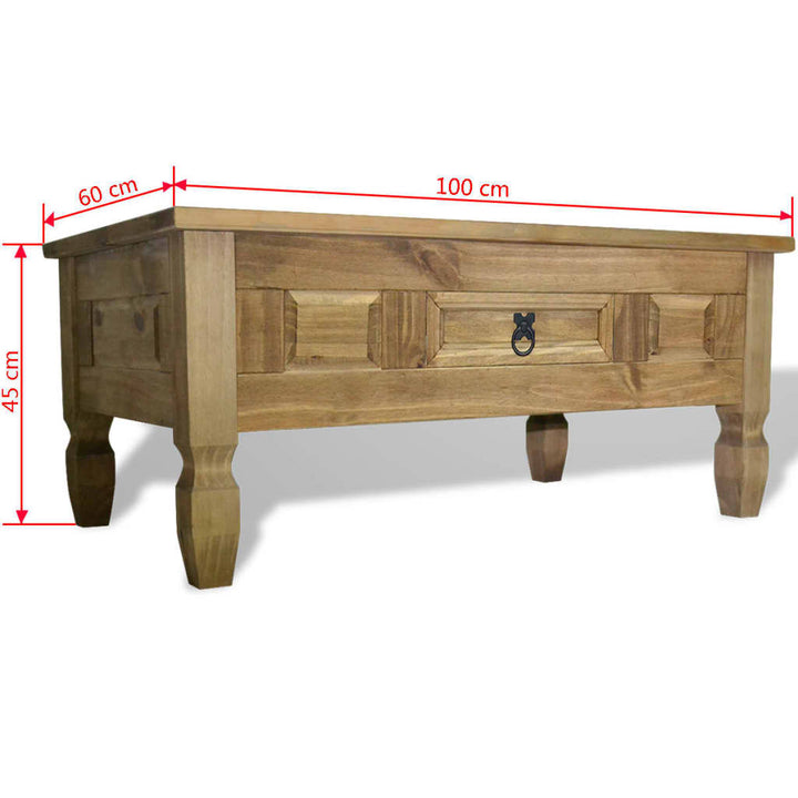 Table basse Pin mexicain