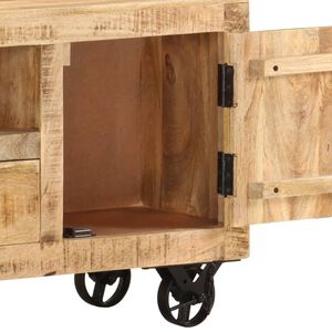 Meuble TV en bois de manguier brut