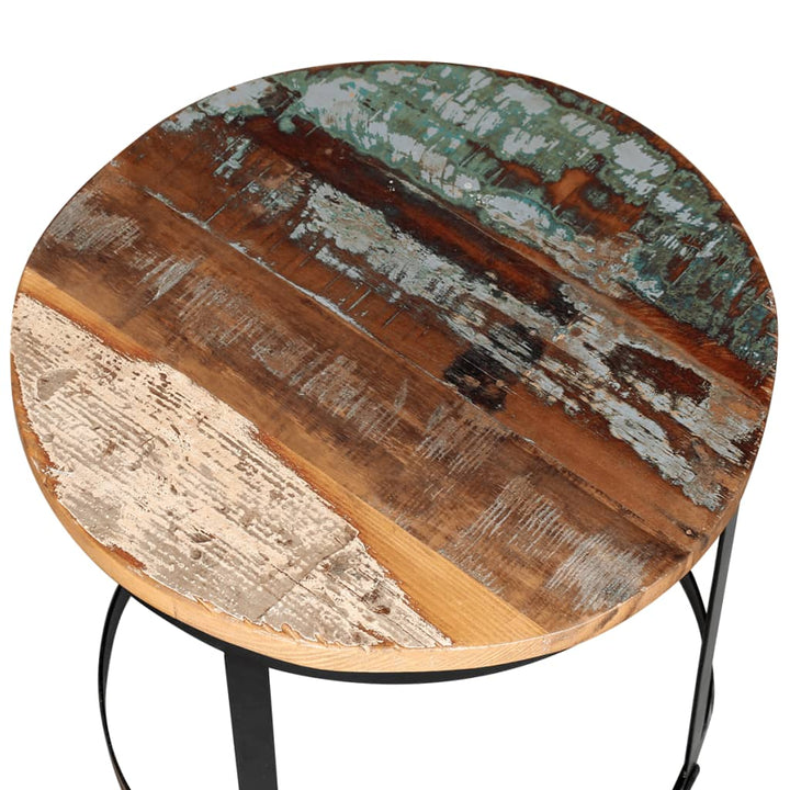 Tables basses 2 pcs en bois de récupération massif