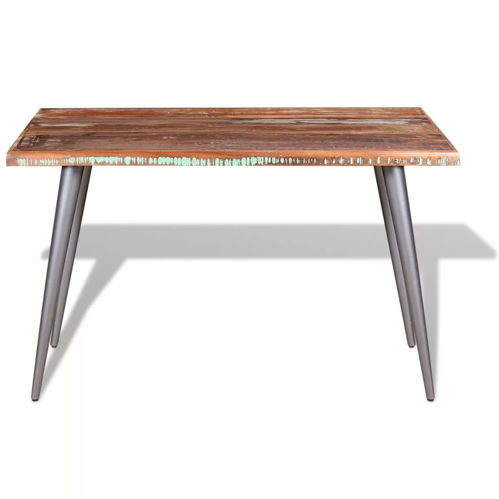 Table à manger en bois de récupération