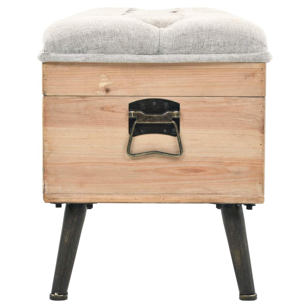 Banc de rangement en bois et MDF