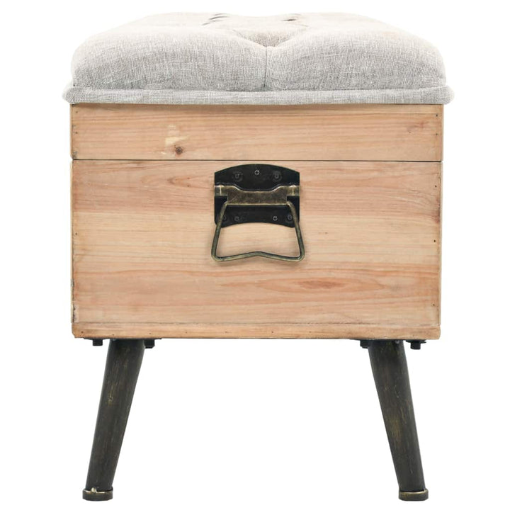 Banc de rangement en bois et MDF