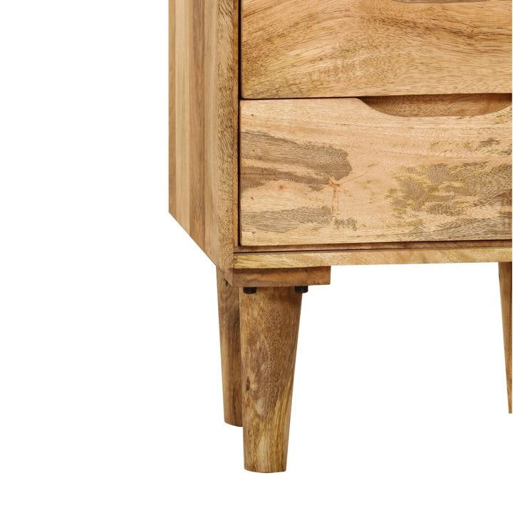 Table de chevet en bois de manguier massif