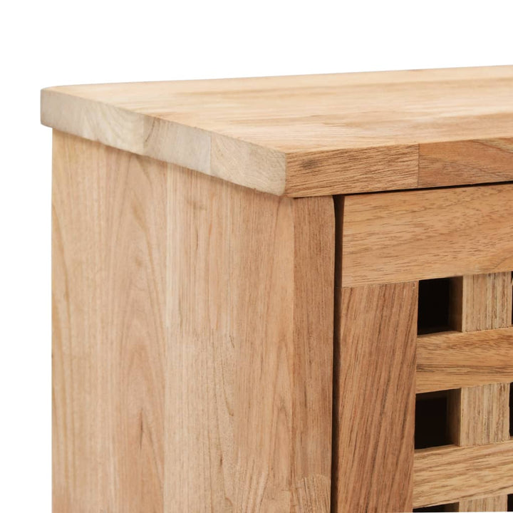 Banc de rangement de chaussures en bois de noyer massif