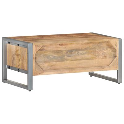 Table basse en bois de manguier brut
