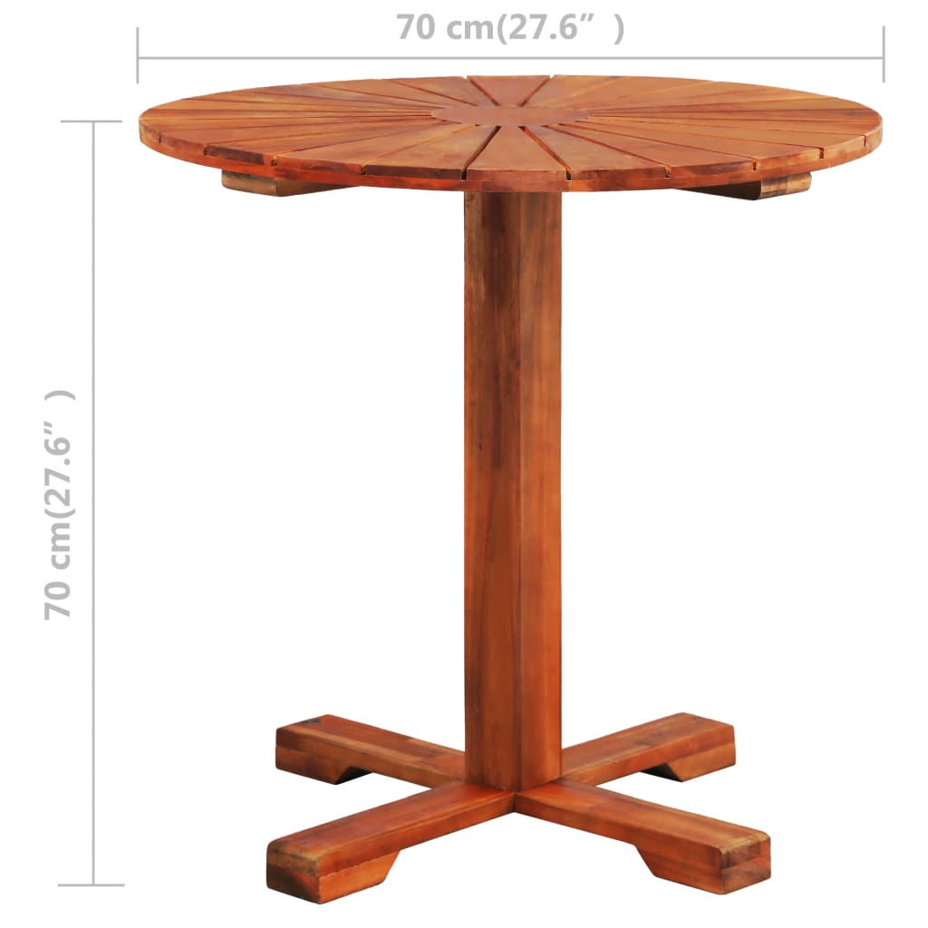 Table de bistro en bois d&