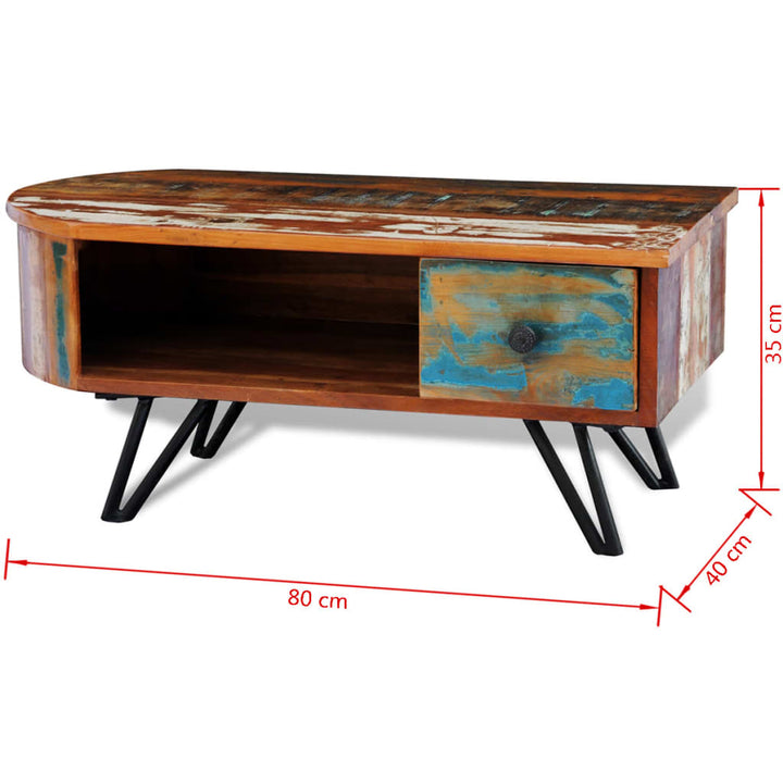 Table basse en bois de récupération