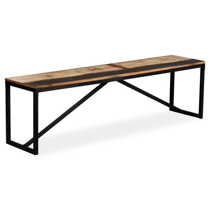 Banc en bois de récupération