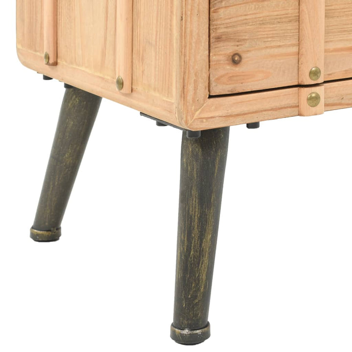 Table de chevet en bois de sapin massif