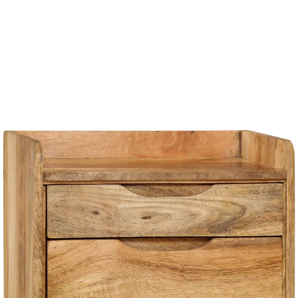 Table de chevet en bois de manguier massif