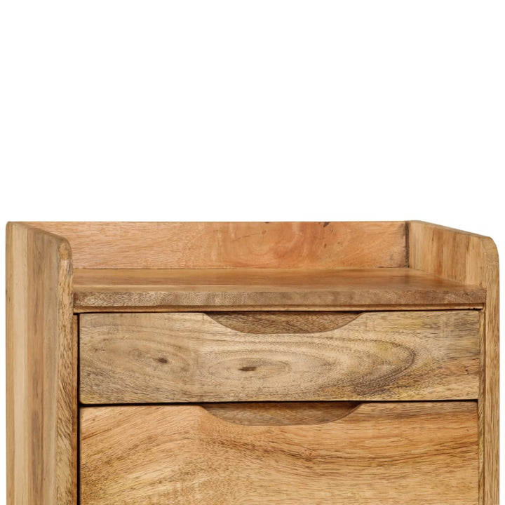Table de chevet en bois de manguier massif