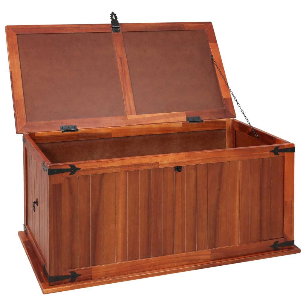 Coffre de rangement en bois d&