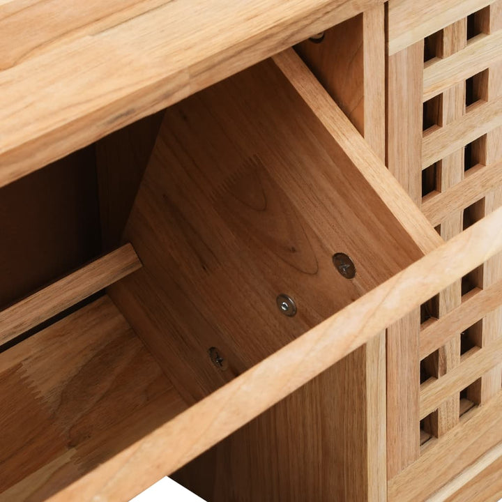 Banc de rangement de chaussures en bois de noyer massif