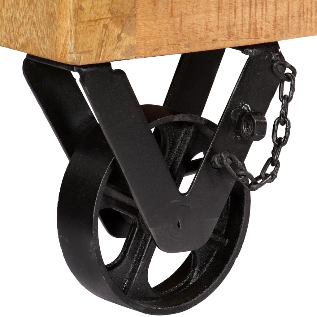 Meuble à chaussures en bois de manguier
