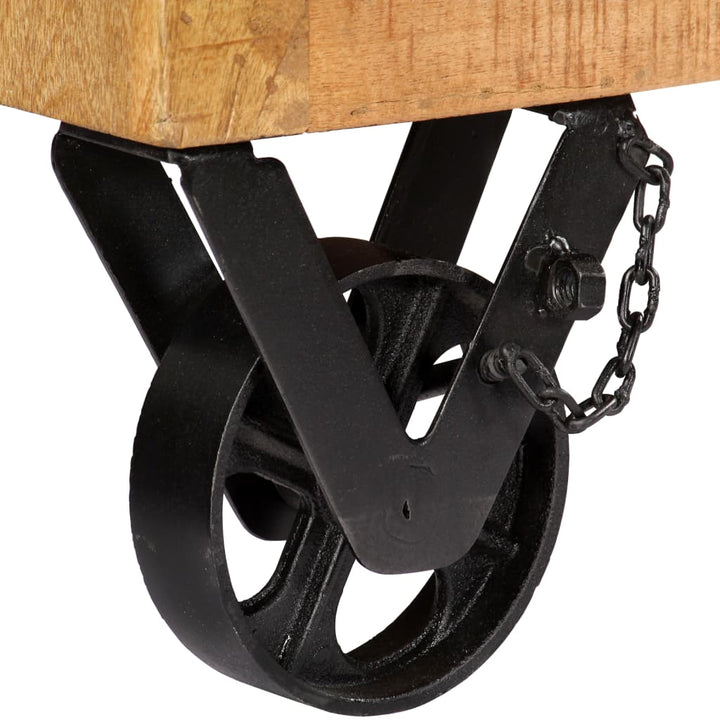 Meuble à chaussures en bois de manguier