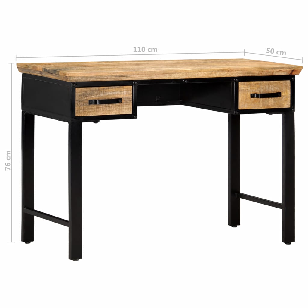 Bureau bois de manguier massif
