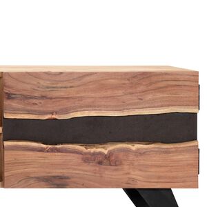 Meuble TV 140 x 30 x 45 cm Bois d&