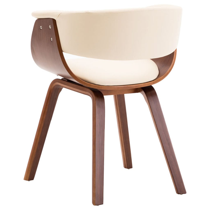Chaise bois courbé et simili cuir