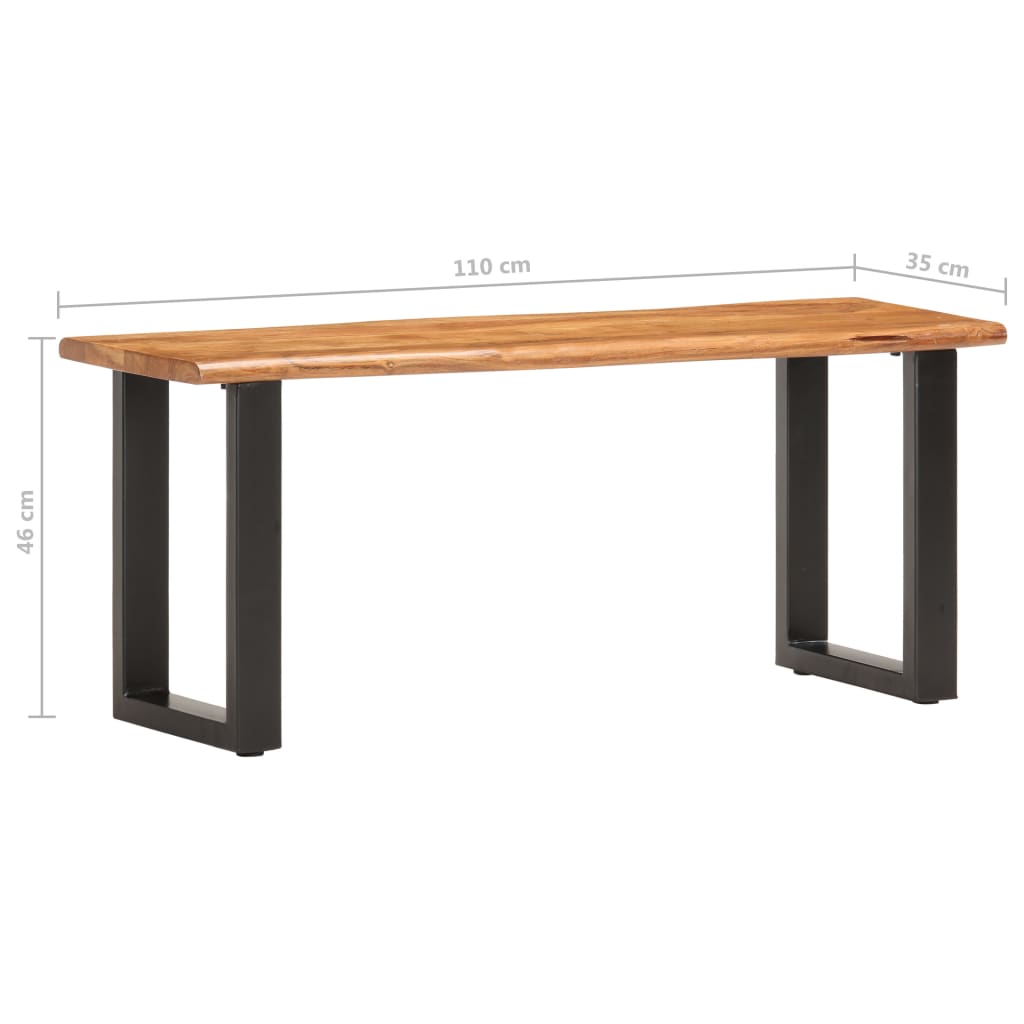 Banc en bois d&